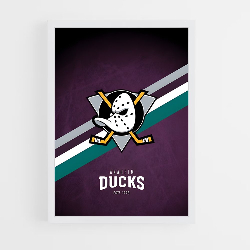 Poster Purple Power Ducks – affiche Hockey sur glace (vue 3)